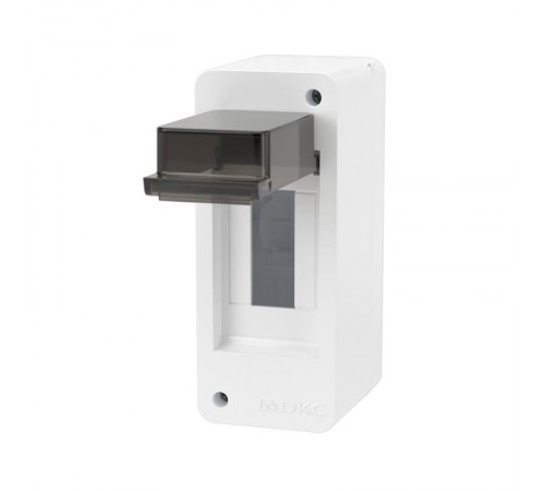 Щиток 2 мод настенный, белый, с тонированной дверцей  F02W0WD  DKC