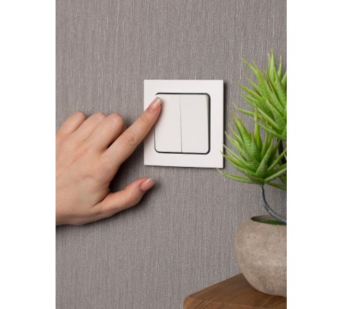 Стокгольм Механизм Выключателя 2-кл. 10А в/к белый EKF PROxima  EYV10-123-20  EKF