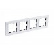 AtlasDesign Nature Белый Рамка 4-ая, стекло  ATN320104 SE