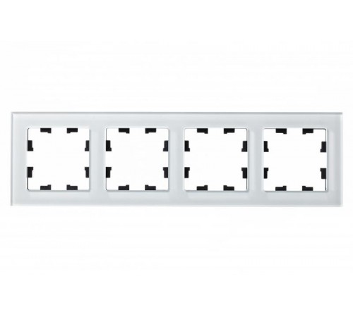 AtlasDesign Nature Белый Рамка 4-ая, стекло  ATN320104 SE