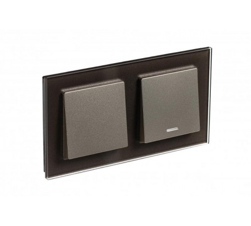 AtlasDesign Nature Мокко Рамка 2-ая, стекло  ATN320602 SE