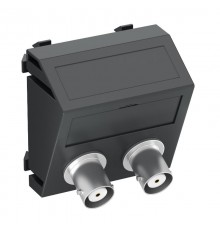 Мультимедийная рамка Audio-BNC Modul45 (черный) (MTS-2BC F SWGR1)  6105105  OBO Bettermann
