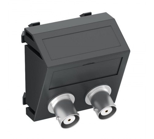 Мультимедийная рамка Audio-BNC Modul45 (черный) (MTS-2BC F SWGR1)  6105105  OBO Bettermann