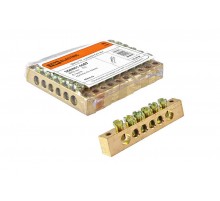 Шина "N" нулевая 8x12мм 6/2 (6 групп/крепеж по краям)   SQ0801-0067  TDM