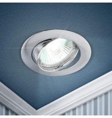 Светильник точечный встраиваемый под лампу KL1A 50Вт MR16 хром литой  C0043656  ЭРА