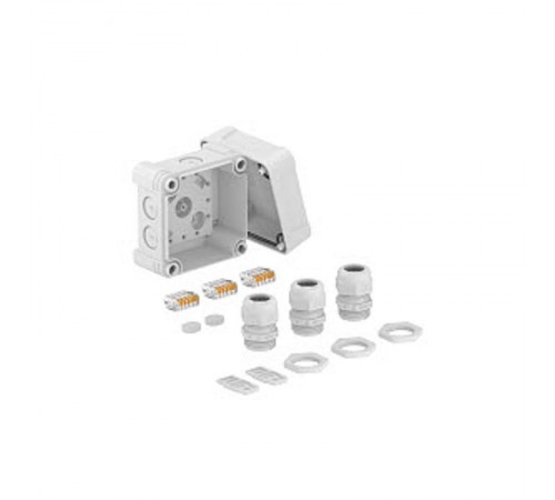 Распределительная коробка X02, IP 67, 95х95х72 мм, с безвинтовой клеммой и 3-я кабельными вводами  2005244  OBO Bettermann