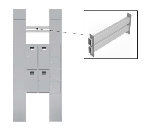 Кабель канал 600 (140x620x30)  uerm-kk-2  EKF