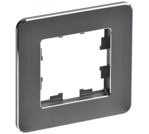 BRITE Рамка 1-ая РУ-1-1-Бр металл титан RE  BR-M12-M-01-K48  IEK