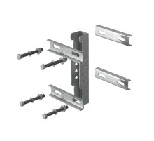 Крепление стойки консоли подвеса к опорам ограждения, толщ. 2,0 мм, гор. цинк, 356945  КСОО(КПН)-2,0-ГЦ   Ostec