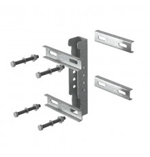 Крепление стойки консоли подвеса к опорам ограждения, толщ. 2,0 мм, гор. цинк, 356945  КСОО(КПН)-2,0-ГЦ   Ostec