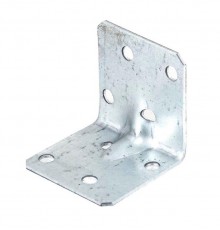 Уголок крепежный усиленный 40х40х40х1,5, оцинкованный - накл.  124409  Tech-KREP