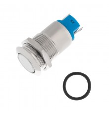 Кнопка антивандальная 12 Фикс (2с) ON-OFF выпуклая (A12-B2) (в упак. 1шт.)  06-0340-A  REXANT