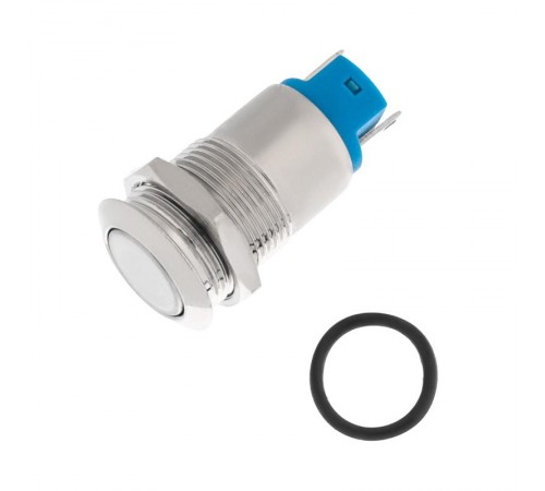 Кнопка антивандальная 12 Фикс (2с) ON-OFF выпуклая (A12-B2) (в упак. 1шт.)  06-0340-A  REXANT