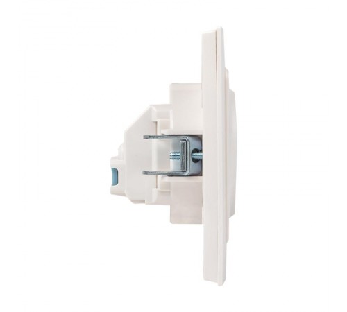 Стокгольм Розетка 1-местная с/з 16А белая с защ. штор. PROxima  EXR16-028-10  EKF