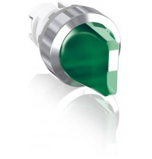 Переключатель M2SS2-31G (короткая ручка) зеленый 2-х позиционный с подсветкой (только корпус) 90# с фиксацией1SFA611201R3102 ABB