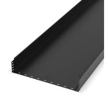 Лоток неперфорированный Стандарт 500х100х3000 (1,0 мм) RAL 9005 (6 м/уп)  PR16.9964  Промрукав