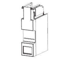 Удлиненная кабельная крышка  для  XLBM00, H=185mm  1SEP408126R0001  ABB