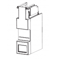 Удлиненная кабельная крышка  для  XLBM00, H=185mm  1SEP408126R0001  ABB