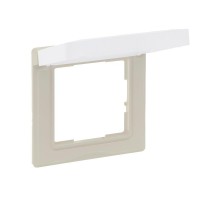 SUNO Рамка влагозащитная IP44,с откидной крышкой,1-постовая Цвет "Слоновая кость"  721244  Legrand