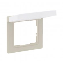 SUNO Рамка влагозащитная IP44,с откидной крышкой,1-постовая Цвет "Слоновая кость"  721244  Legrand