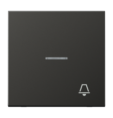 Клавиша для контрольного выключателя с подсветкой и символом "звонок"; антрацит  AL2990KO5KAN  Jung