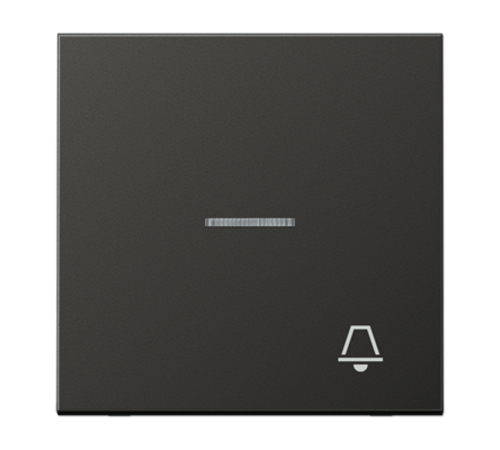 Клавиша для контрольного выключателя с подсветкой и символом "звонок"; антрацит  AL2990KO5KAN  Jung