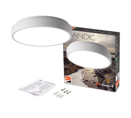 Светильник светодиодный бытовой PPB Sсandic-R 36w 4000K WH IP20 D380*50  .5036826  JAZZWAY