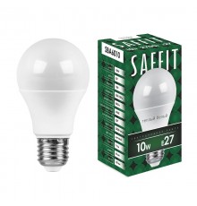 Лампа светодиодная SBA6010 10W 2700K 230V E27 A60  55004  SAFFIT