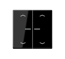Клавиша для KNX кнопки, 1 группа, с окошком, символы стрелки; термопласт; черный A102KO5PBFSW Jung