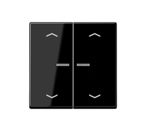 Клавиша для KNX кнопки, 1 группа, с окошком, символы стрелки; термопласт; черный A102KO5PBFSW Jung