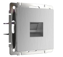 Розетка Ethernet RJ-45 Werkel cеребряный рифленый W1181009  a051360 Werkel