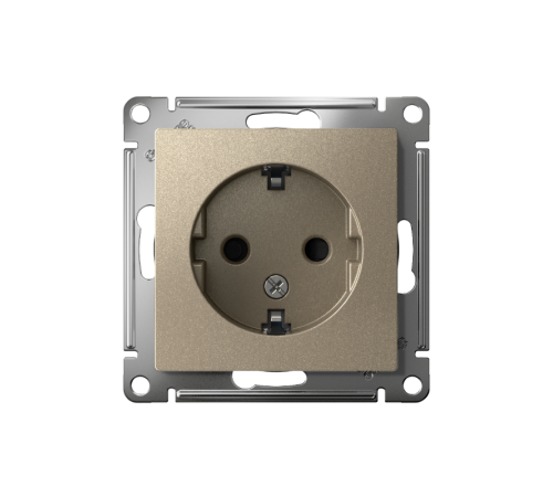 AtlasDesign Шампань Розетка с заземлением со шторками, 16А, механизм  ATN000545  SE