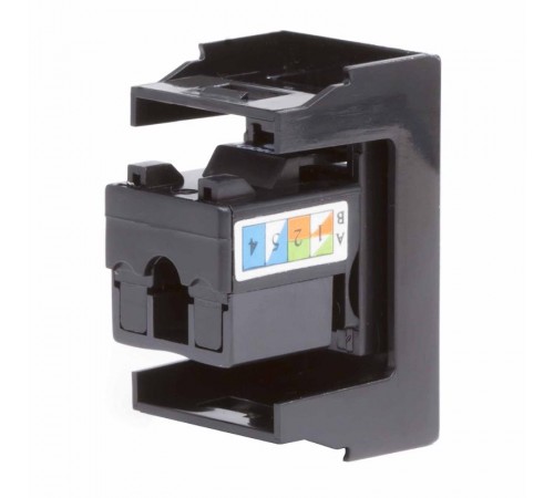 Розетка RJ-45 кат.6,Viva,1 мод.,черн  45258  DKC