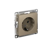 AtlasDesign Шампань Розетка с заземлением со шторками, 16А, механизм  ATN000545  SE
