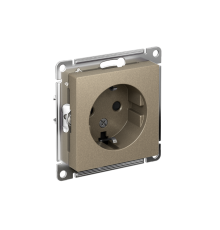 AtlasDesign Шампань Розетка с заземлением со шторками, 16А, механизм  ATN000545  SE