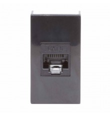 Розетка RJ-45 кат.6A,Viva,1 мод.,черн  45278  DKC