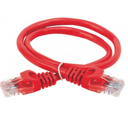 Коммутационный шнур кат. 5Е UTP LSZH 3м красный  PC04-C5EUL-3M  ITK