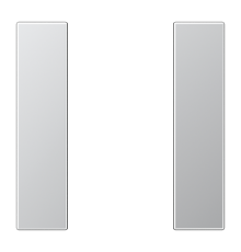 комплект накладок 1гр алюминий AL2501TSA Jung