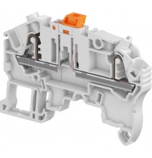 Клемма втычная ZK2,5-S - с ножевым разъединителем - серая, 2,5 мм?, 2 зажима  1SNK705310R0000  TE