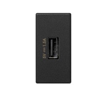 Simon Connect Зарядное устройство USB, К45, узкий модуль, 5 В, 1,5 А, графит  K126C-14  Simon