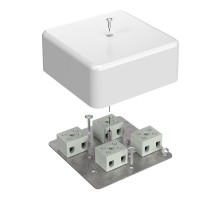 Коробка огнестойкая для кабель-канала 40-0470-FR2.5-8 Е15-Е60 (латунь) 103х103х45 IP42 8p, 2.5 мм.кв. 40-0470-FR2.5-8-Е60  Промрукав