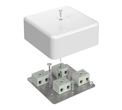 Коробка огнестойкая для кабель-канала 40-0470-FR2.5-8 Е15-Е60 (латунь) 103х103х45 IP42 8p, 2.5 мм.кв. 40-0470-FR2.5-8-Е60  Промрукав