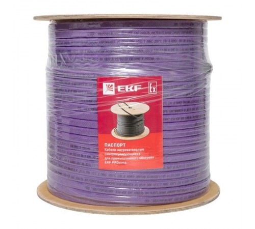 Саморегулирующийся нагревательный кабель ESU-45F (45 Вт/м) 200 м, фторопласт ESU-45F-200 EKF