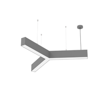 Светодиодный светильник X-line Y-образный 45 Вт 4000К 790x912х100 мм металлик и торцевыми крышками (4 шт.)  V1-R0-0Y823-02OP0-4004540  VARTON
