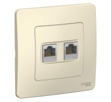 Blanca Молочный С/У Розетка 2-ая компьютерная RJ45  BLNIS045452  SE