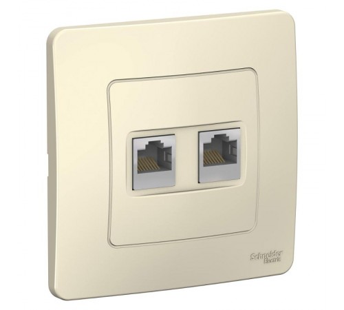 Blanca Молочный С/У Розетка 2-ая компьютерная RJ45  BLNIS045452  SE