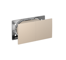 AtlasDesign Песочный Розетка 2-ая с заземлениемсо шторкамисо сдвиж. крышк, 16А, в сборе  ATN001228  SE