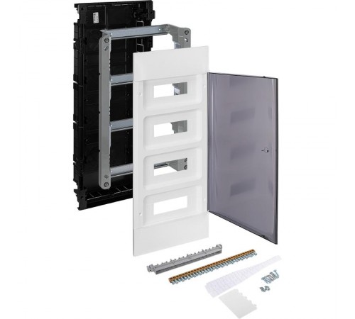 Practibox S Пластиковый щиток Встраиваемый 4X12 Дымчатая дверь  135554  Legrand