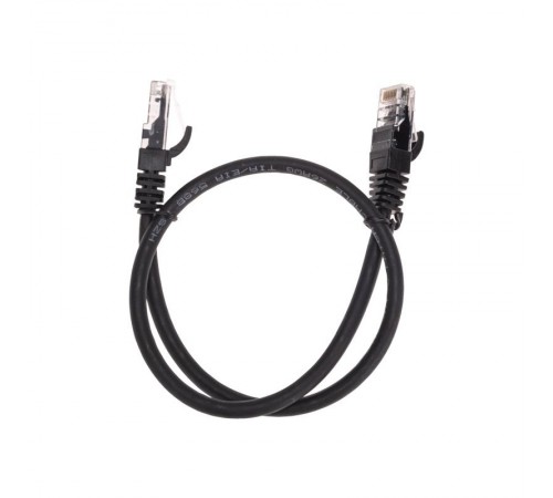 Патч-корд U/UTP CAT 6, RJ45-RJ45, 26AWG, LSZH, черный, 0.5м REXANT  02-0292-05  REXANT