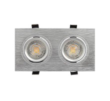 Светильник светодиодный встраиваемый DK3022-CM , IP20, 10Вт, GU5.3, LED, серый, пластик  DK3022-CM  DENKIRS